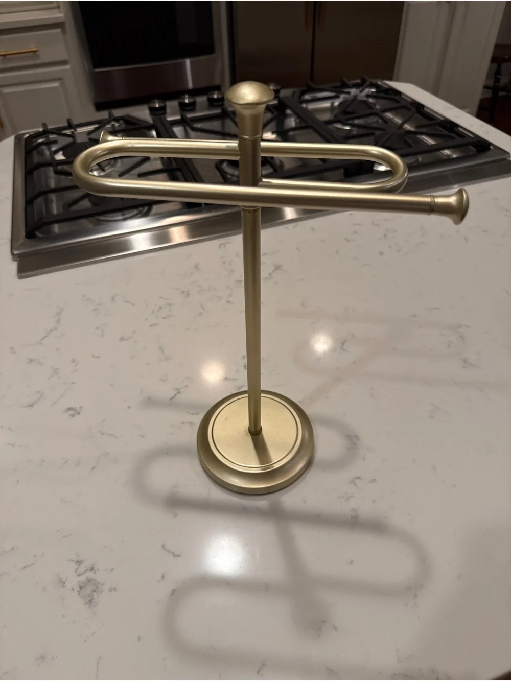 Gold Metal Tiered Jewelry/Towel Stand Bracelet Watch Display Organizer Vanity